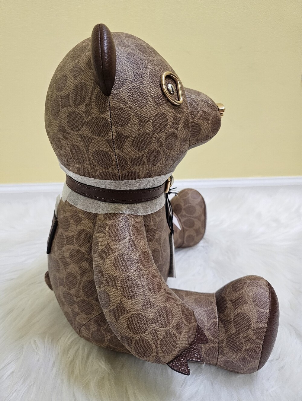 Coach Collectible Bear in Signature Canvas - Picture 7 of 12